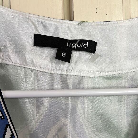 Liquid size 8 100% silk shift dress - Picture 2 of 4